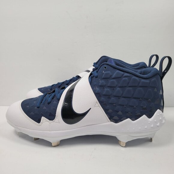 Nike Force Air Trout 6 Pro Men's Navy White Cleats AR9815-401 US Size 12.5 NWB - Picture 4 of 10